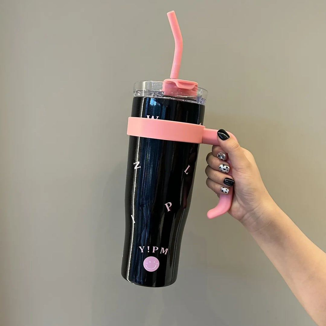 Women Practical Insulated Drinking Bottle with Integrated Carry Handle Kalsten
