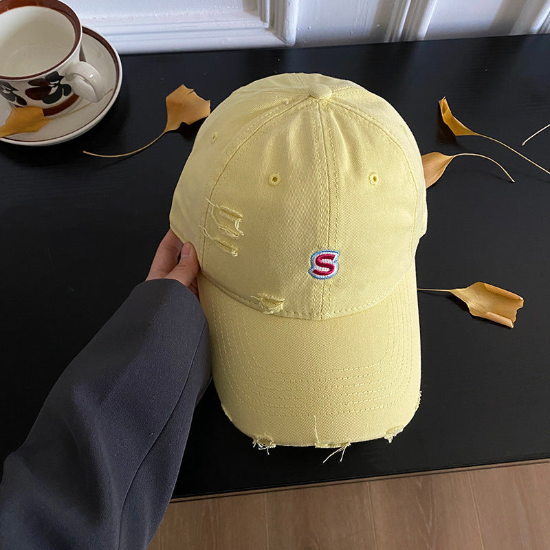 Unisex Distressed Embroidered Baseball Cap Kalsten