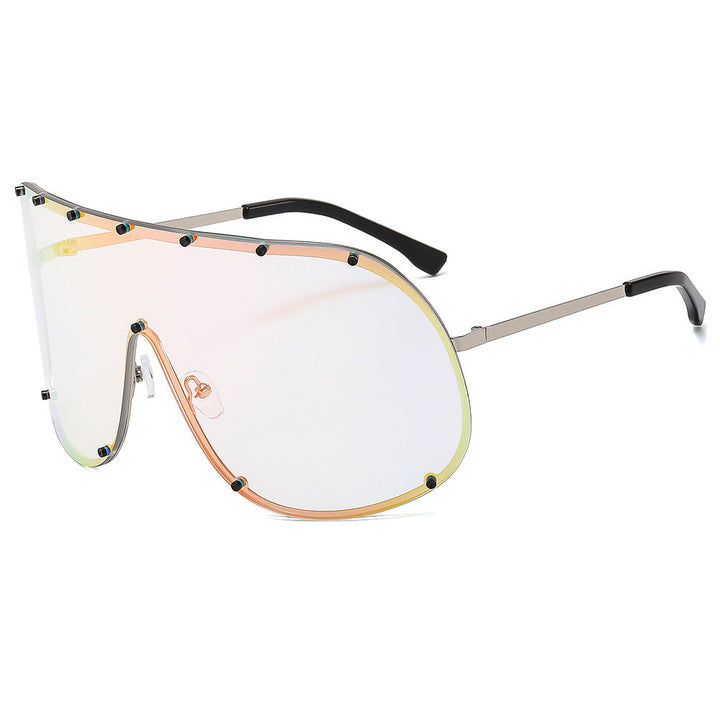 Women futuristic sunglasses with large frame and innovative design Kalsten
