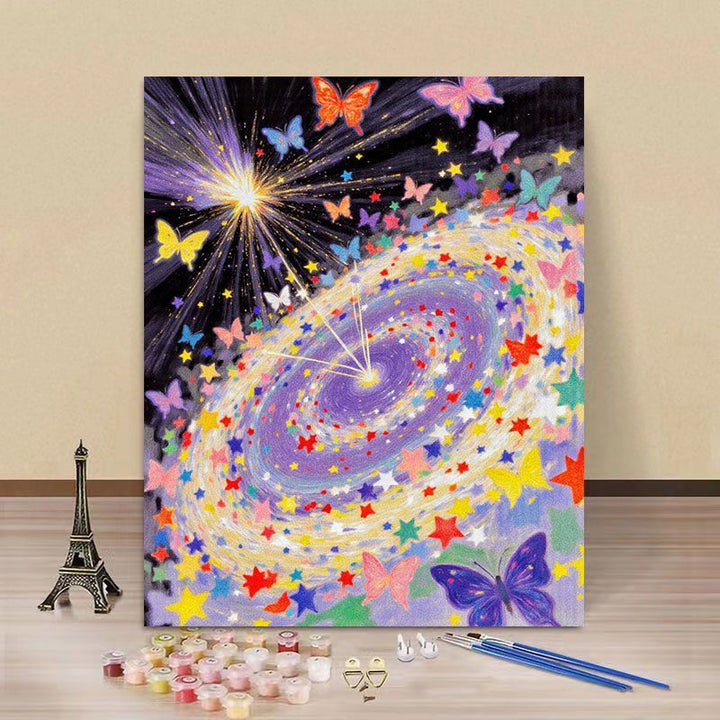 Butterfly-Themed Paint by Numbers Canvas Art Kit Kalsten