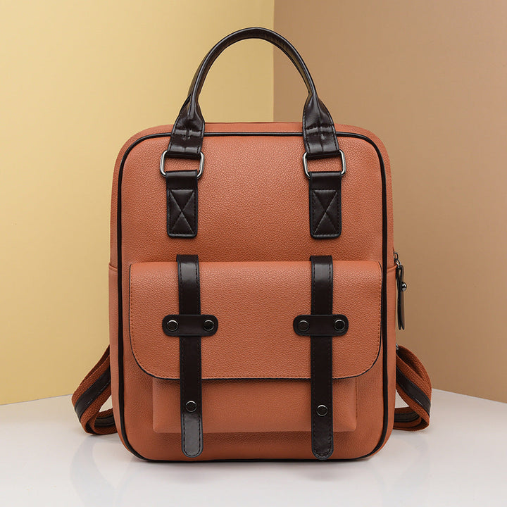 Structured Leather Backpack Kalsten