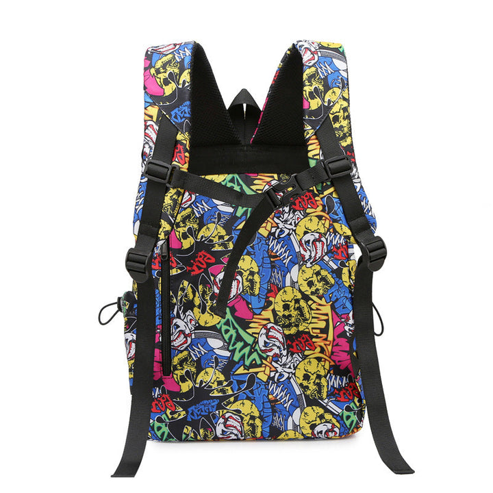 Stylish Leaf-Patterned Backpack Kalsten