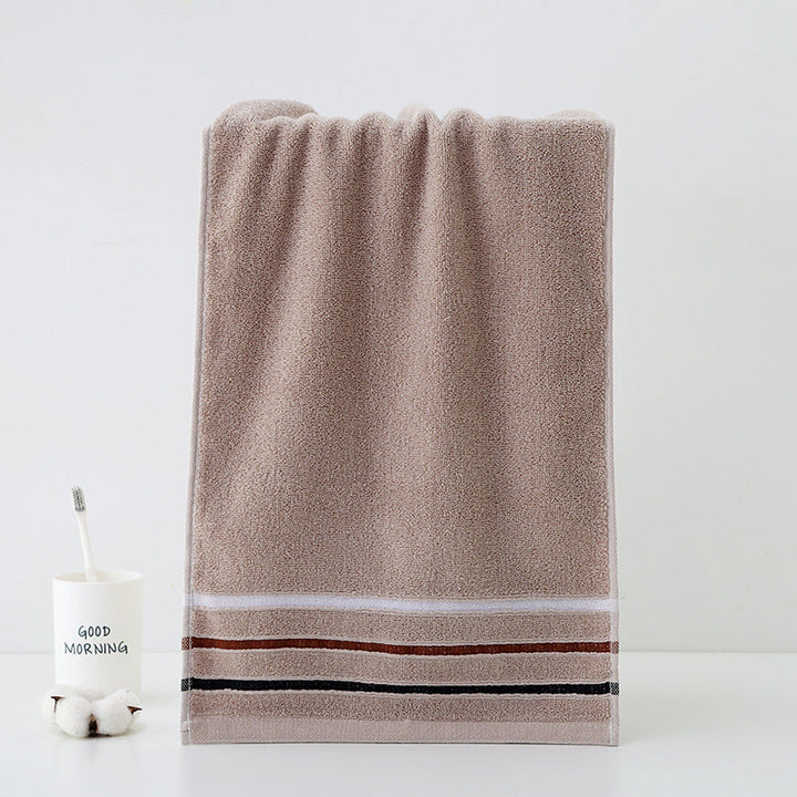 High-Quality Terry Bath Towel With Elegant Stripe Border Kalsten