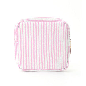 Cosmetic storage bag with fine stripe pattern Kalsten