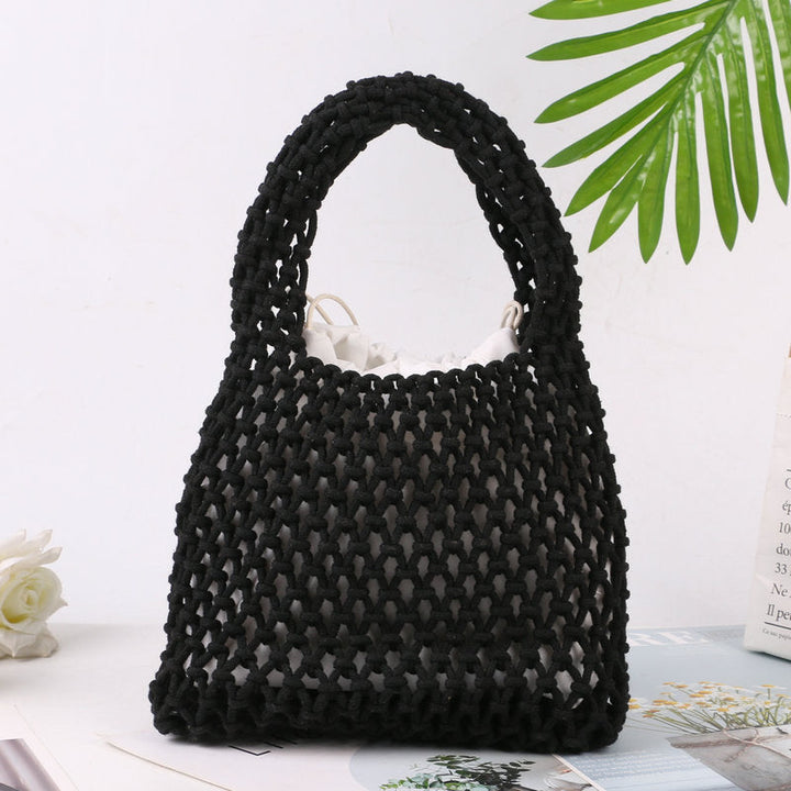 Hand-knotted tote bag made of natural cotton Kalsten