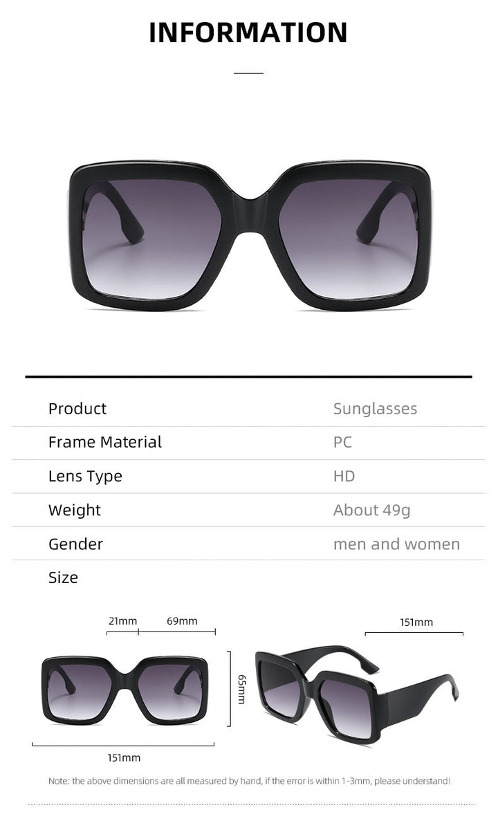 Women modern square sunglasses with mirror lenses Kalsten