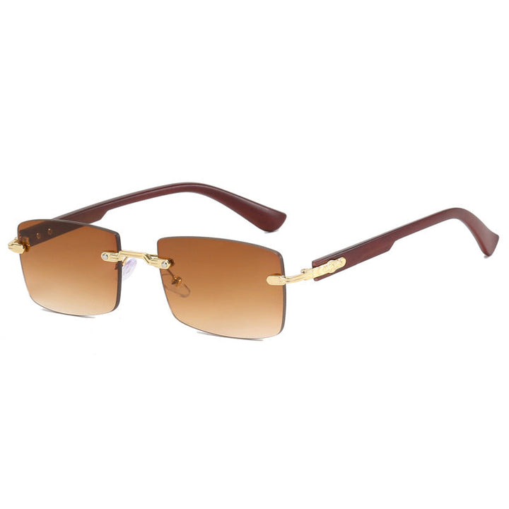 Ladies fashionable square sunglasses with exquisite gold frame Kalsten