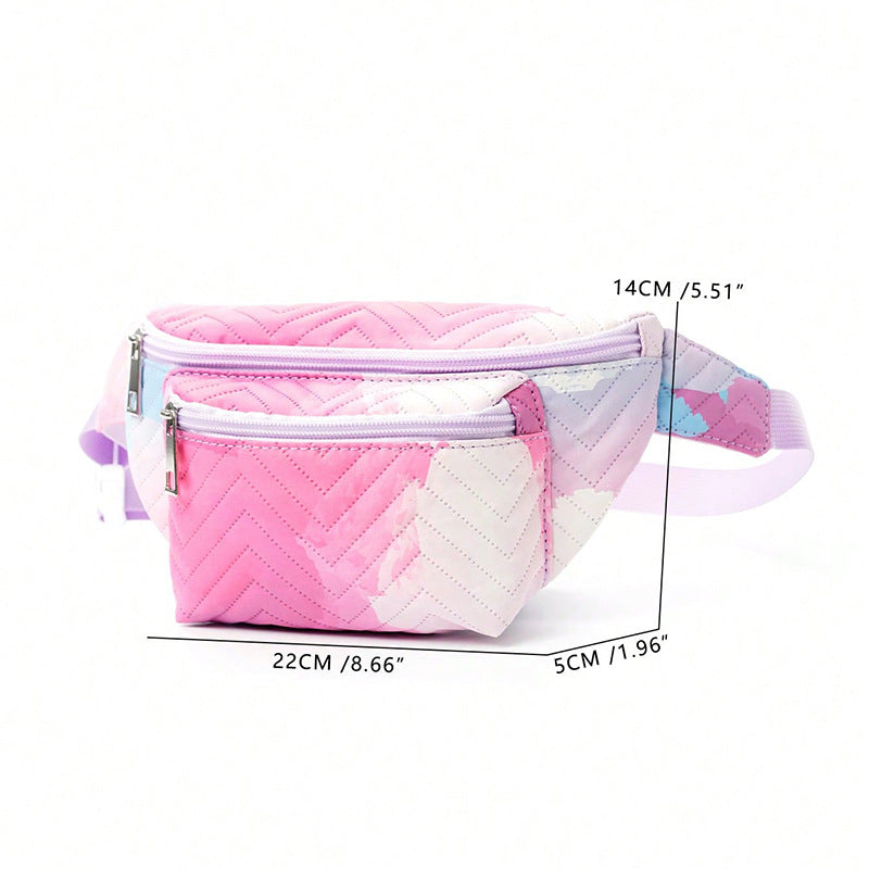 Waist bag with heart-shaped design and multiple compartments Kalsten