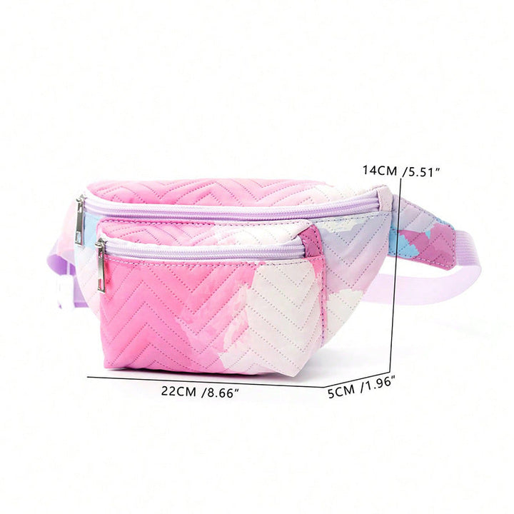 Waist bag with heart-shaped design and multiple compartments Kalsten