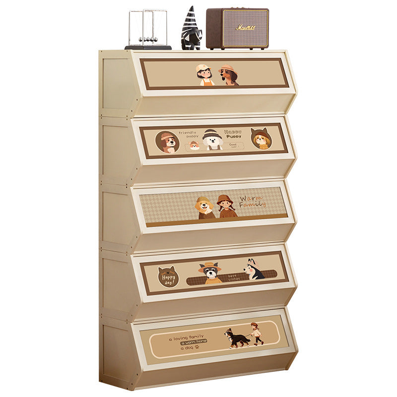 Storage unit with retractable front and friendly design Kalsten