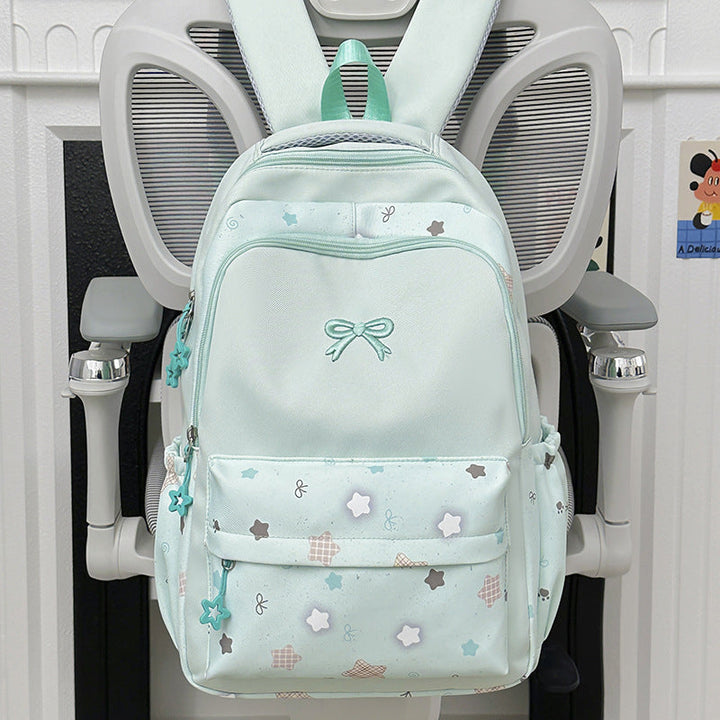 Cute Bunny-Themed Multi-Pocket School Backpack
