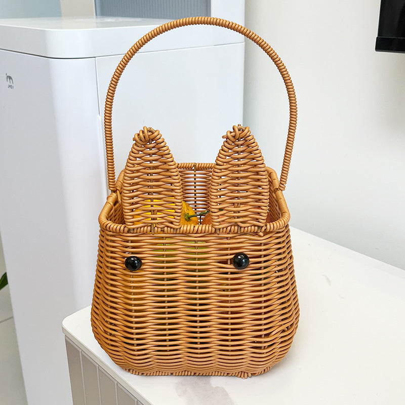 Women cute hand basket with ears Kalsten