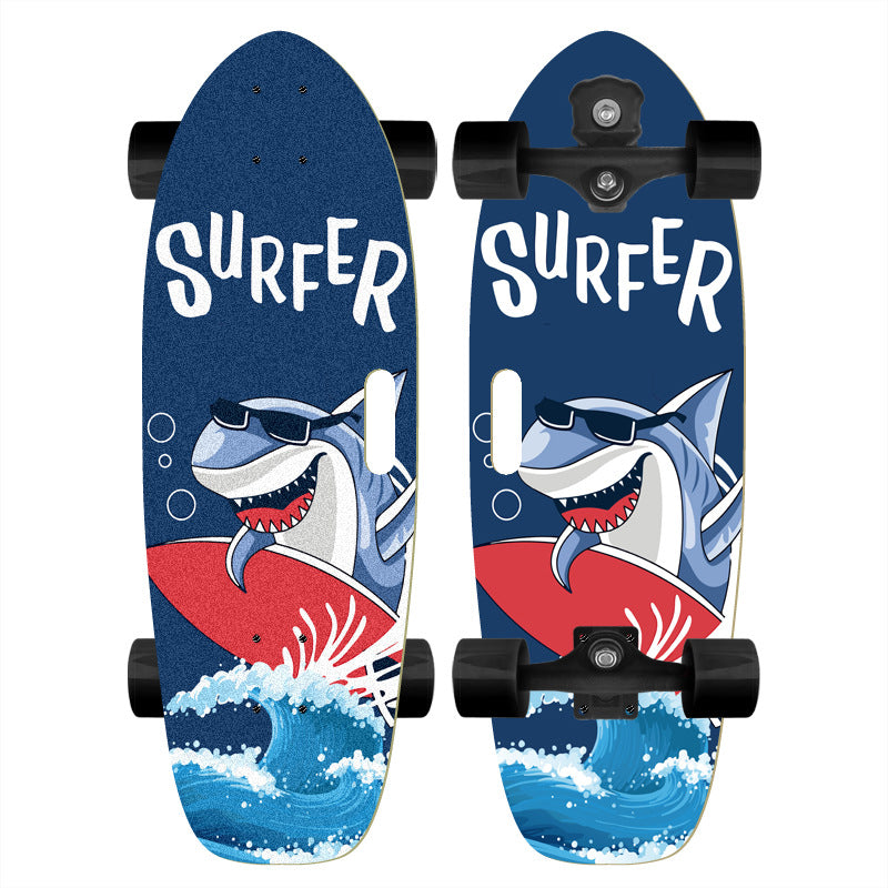 Skateboard with Custom Cartoon Design Kalsten