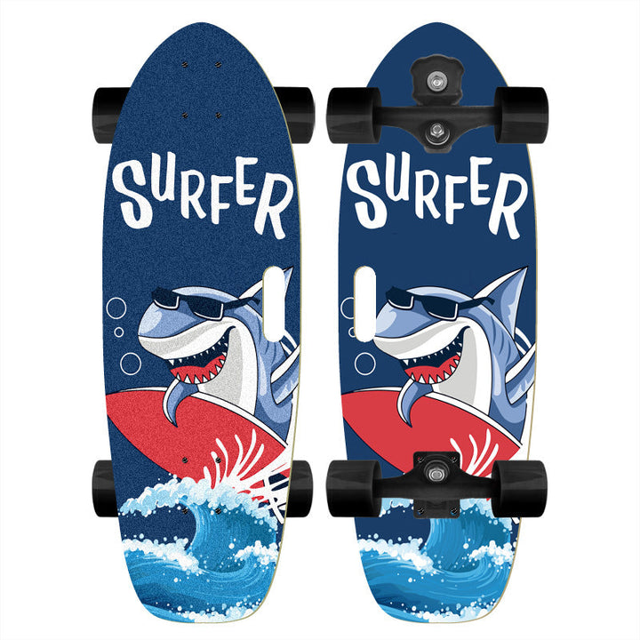 Skateboard with Custom Cartoon Design Kalsten
