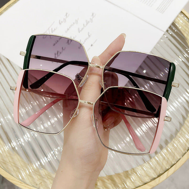 Women's Geometric Sunglasses with Luxurious Metal Frame Kalsten