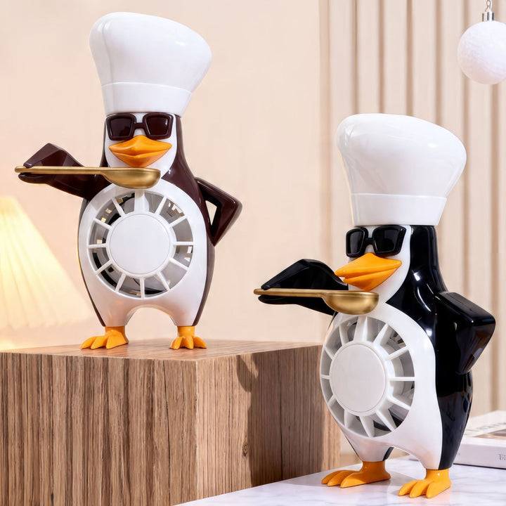 Ladies table fan in creative penguin design Kalsten
