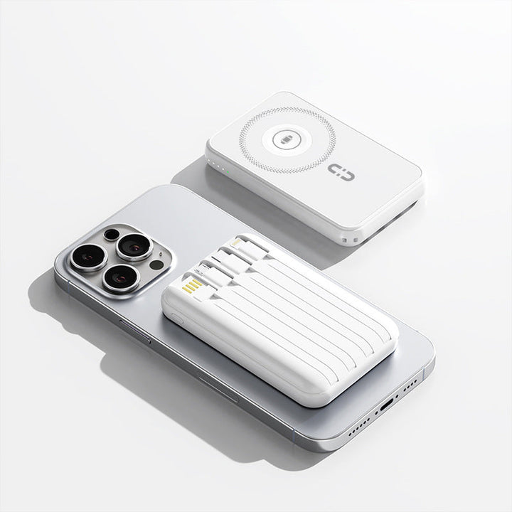 Compact power bank with integrated charging cable and fast charging function Kalsten