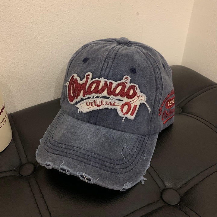 Men's Distressed Cotton Baseball Cap Kalsten