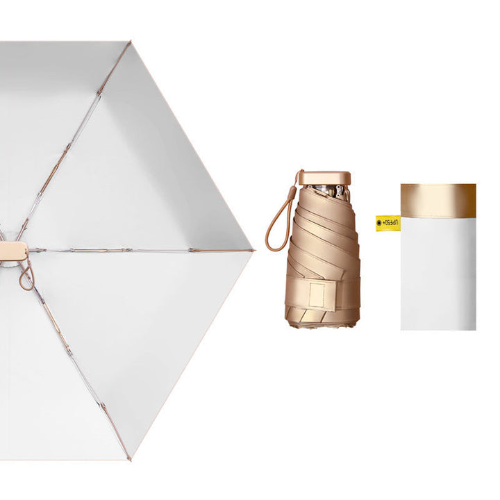 Ladies compact folding umbrella with innovative carrying system Kalsten