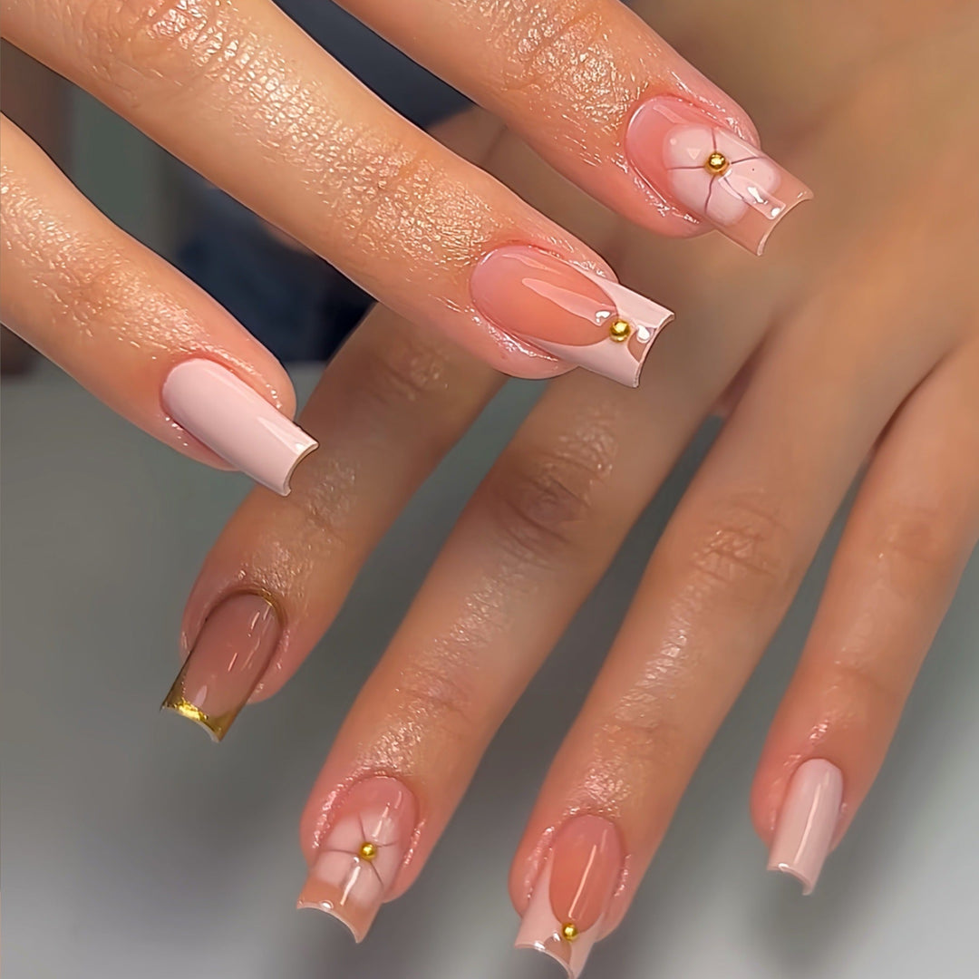 Elegant French Tip Press-On Nails Kalsten