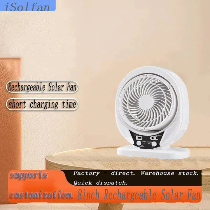 Women portable solar fan with rechargeable battery and short charging time Kalsten