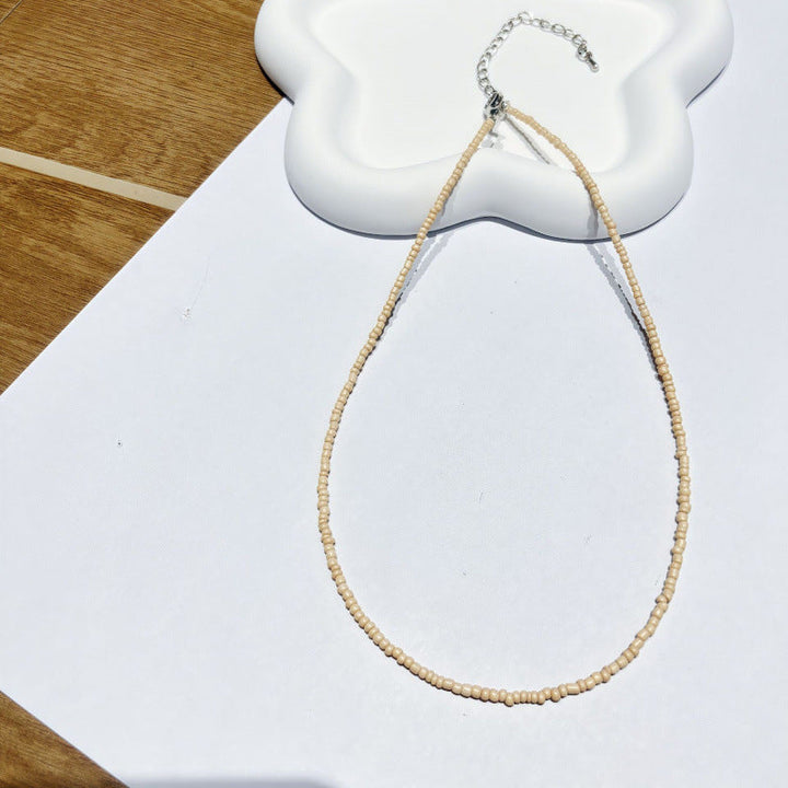 Handcrafted Beaded Choker Necklace Kalsten