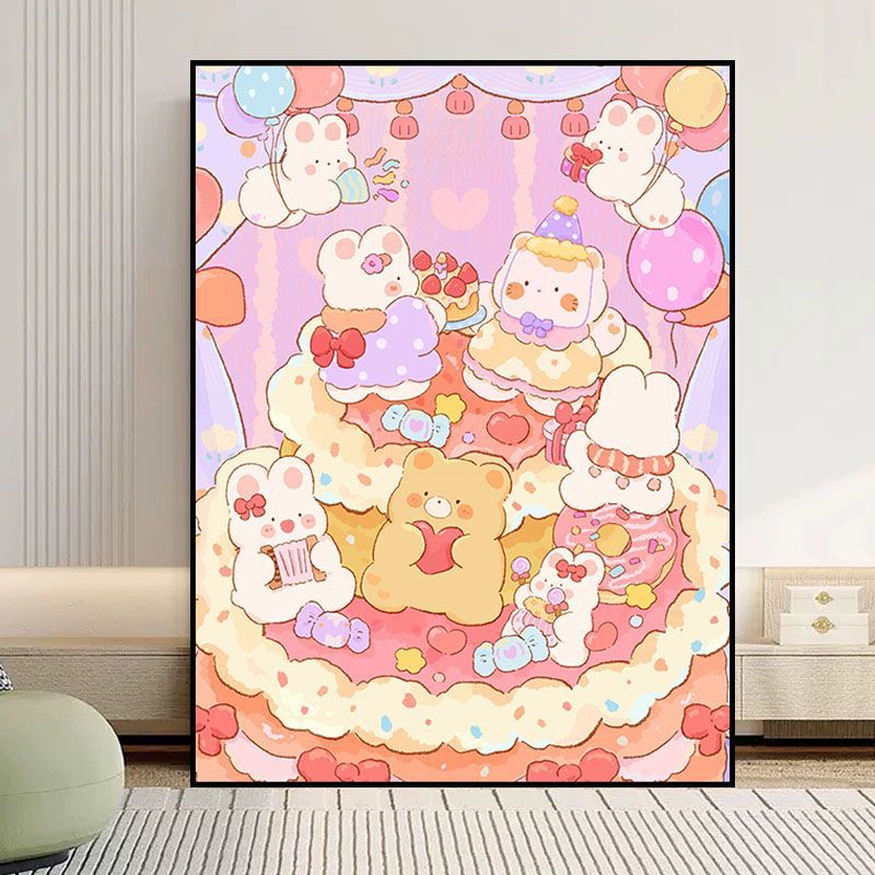 Whimsical Food-Themed Canvas Art Print Kalsten