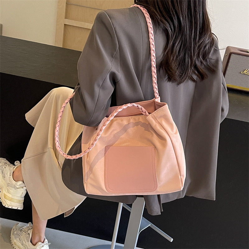 Stylish Braided Handle Handbag Acalora