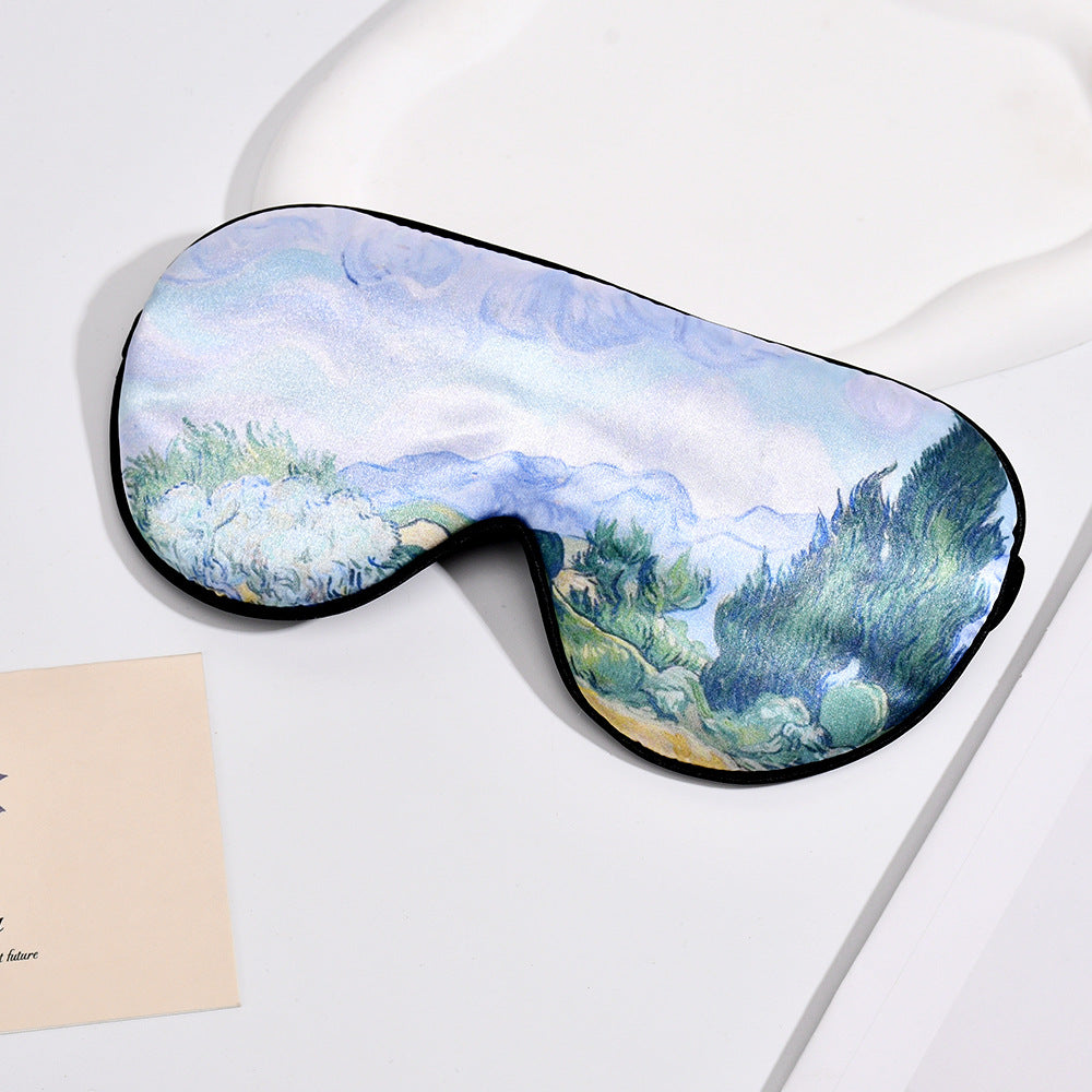Unisex soft ergonomic sleep mask with contoured eye area and adjustable elastic band Kalsten