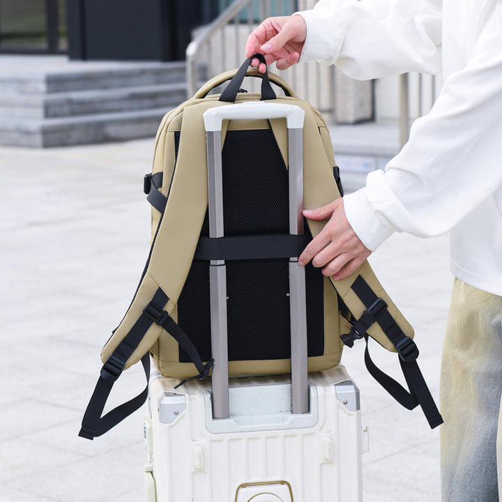 Backpack with ergonomic carrying system and multifunctional compartments Kalsten
