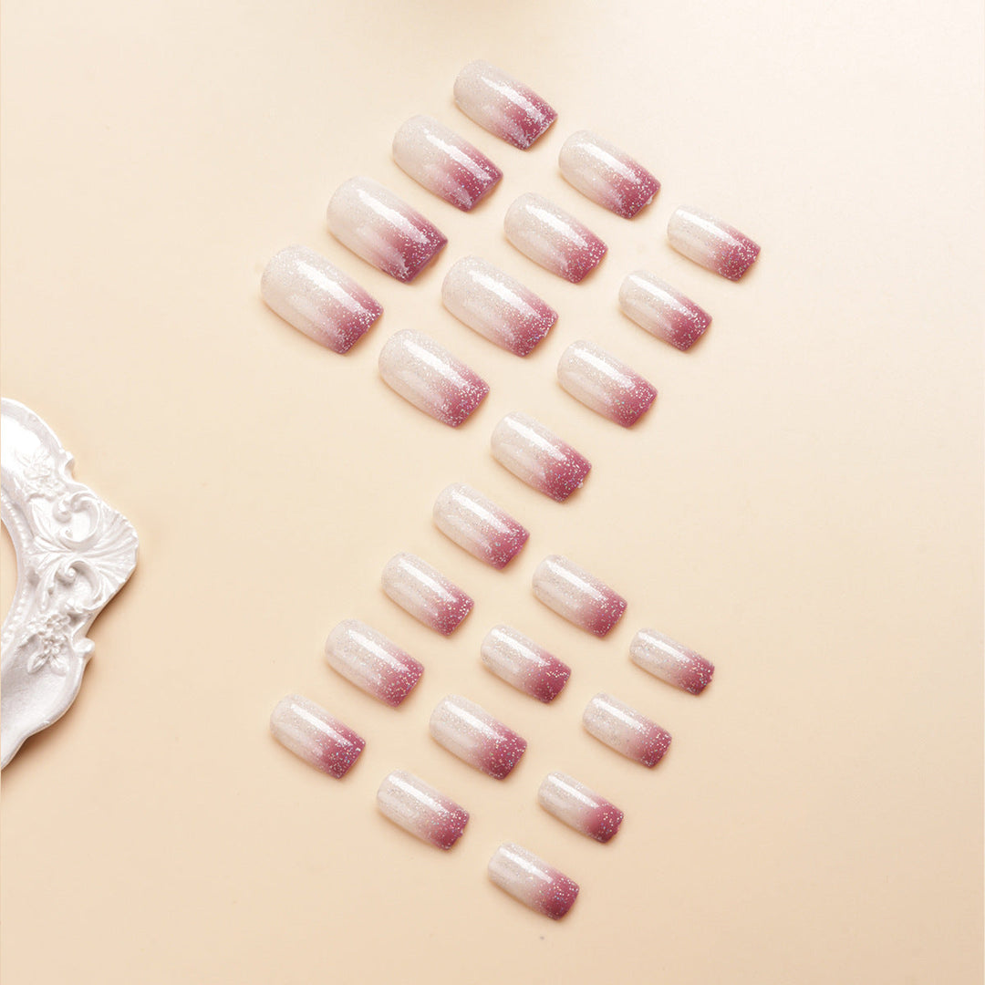 Ombre Glitter Acrylic Nail Extensions Kalsten