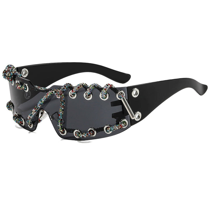 Women's sunglasses with unique lacing design Kalsten