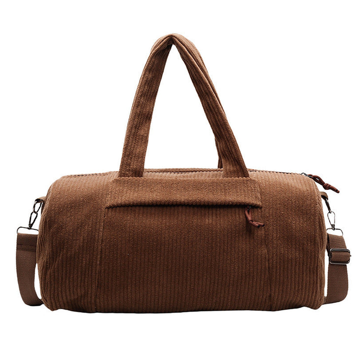 Sporty Travel Bag Made of Soft Cord Material with Adjustable Shoulder Strap Kalsten