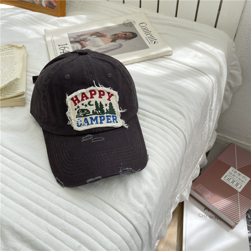 Men's Distressed Vintage-Inspired Baseball Cap Kalsten