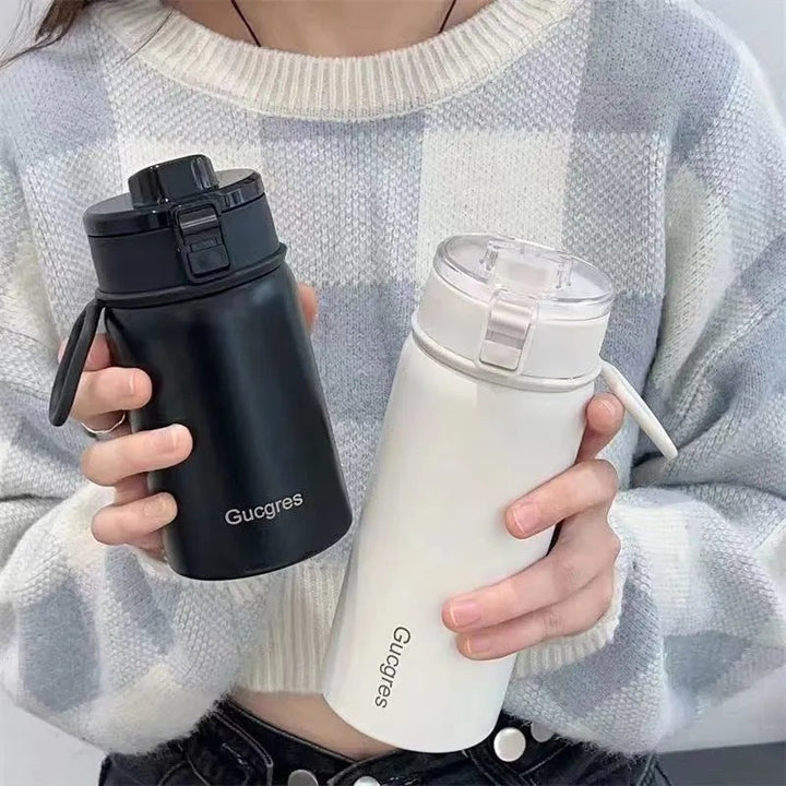 Women's vacuum flask with practical flip top and ergonomic design Kalsten