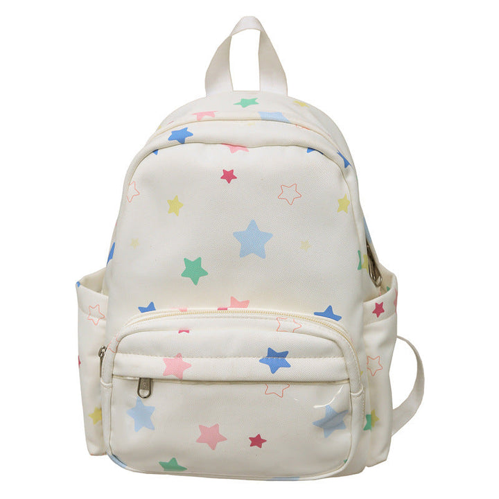 Star-Print Multi-Pocket Backpack Kalsten