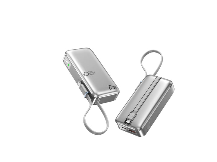 Portable power bank with fast USB-C charging function and integrated LED display Kalsten