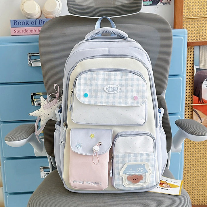 Multi-Functional Cute Character School Backpack