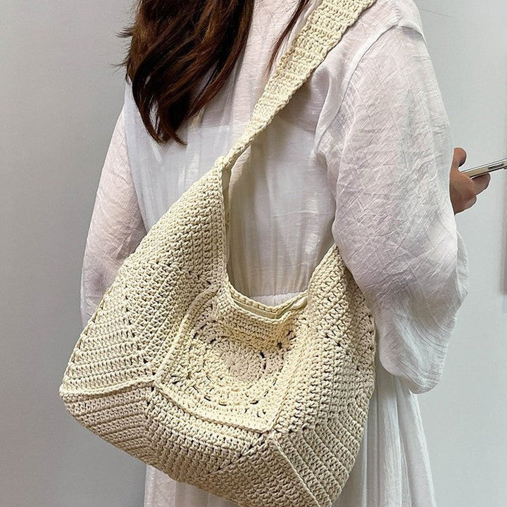 Macramé Shoulder Bag with Artistic Design Kalsten