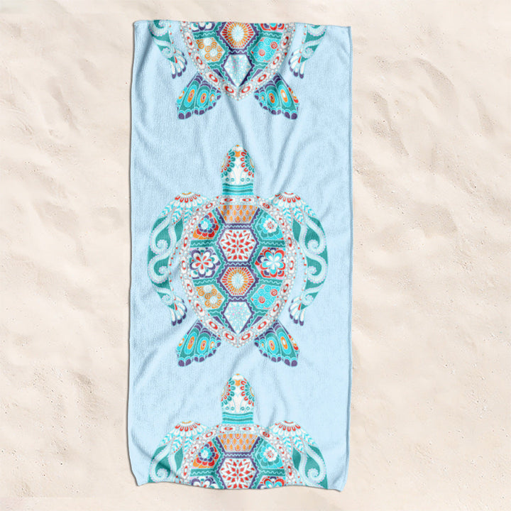 Beach towel with creative turtle pattern Kalsten