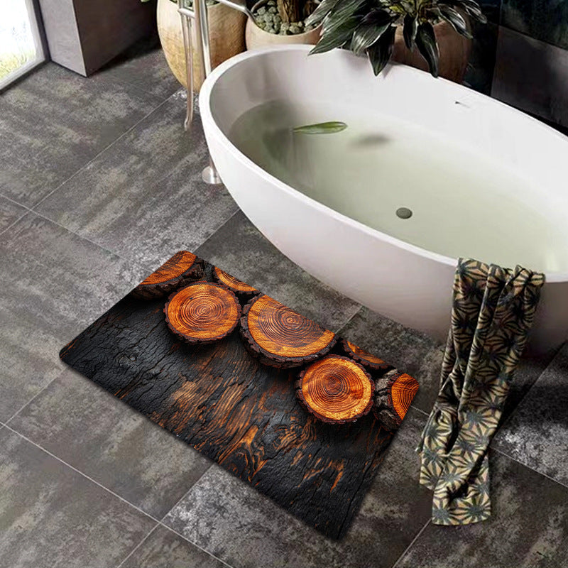 Natural Wood Grain Bath Mat Kalsten