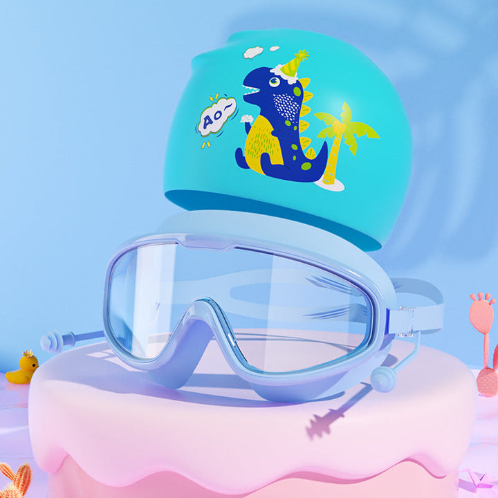 Kids Unicorn-Themed Swim Mask and Cap Set Kalsten
