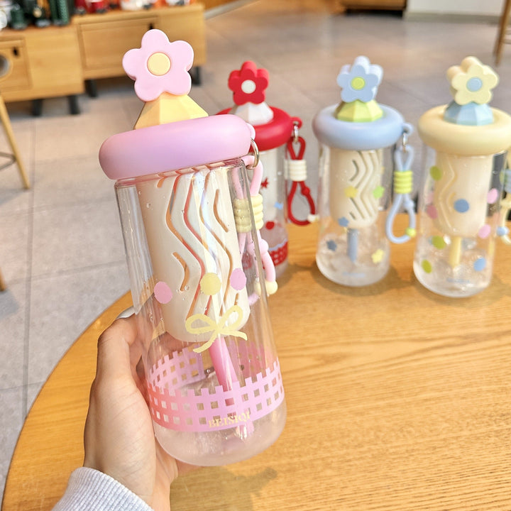 Unisex drinking cup with designs and silicone lid Kalsten