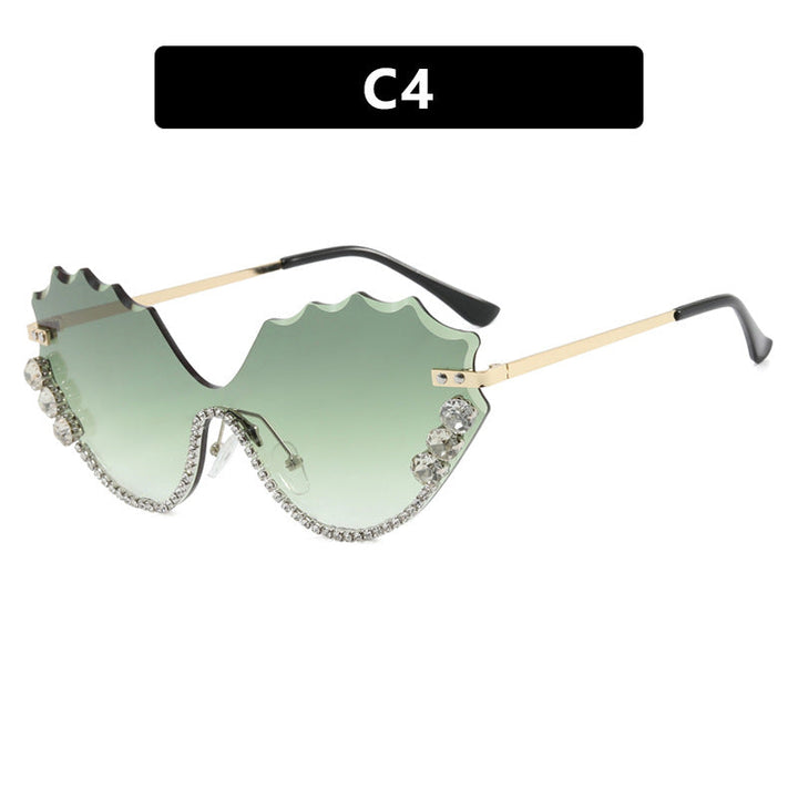 Women's extravagant sunglasses with sparkling accent and unique design Kalsten
