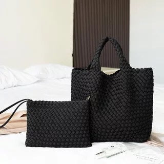 Braided Handbag with Removable Clutch Kalsten