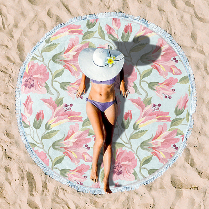 Rundstrand towel with unique sunset design Kalsten