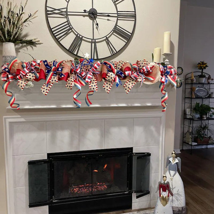 Unisex nan fabric tassel garland banner with mixed-length chiffon strips and durable hanging cord Kalsten