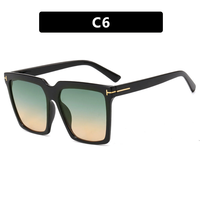 Women's square sunglasses with elegant metal accent Kalsten