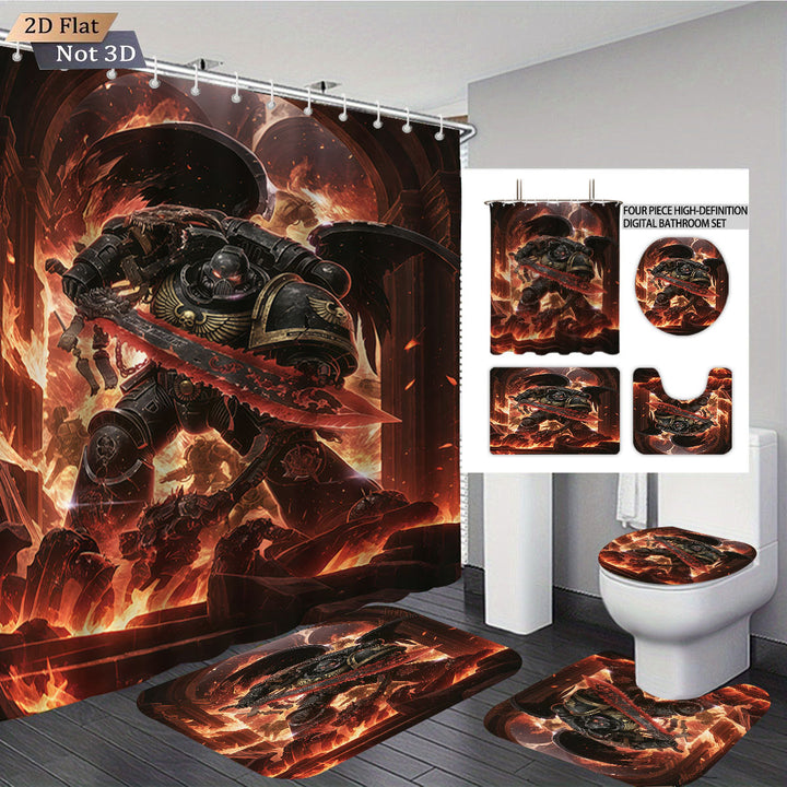 Digital Fantasy-Themed Bathroom Decor Set Kalsten