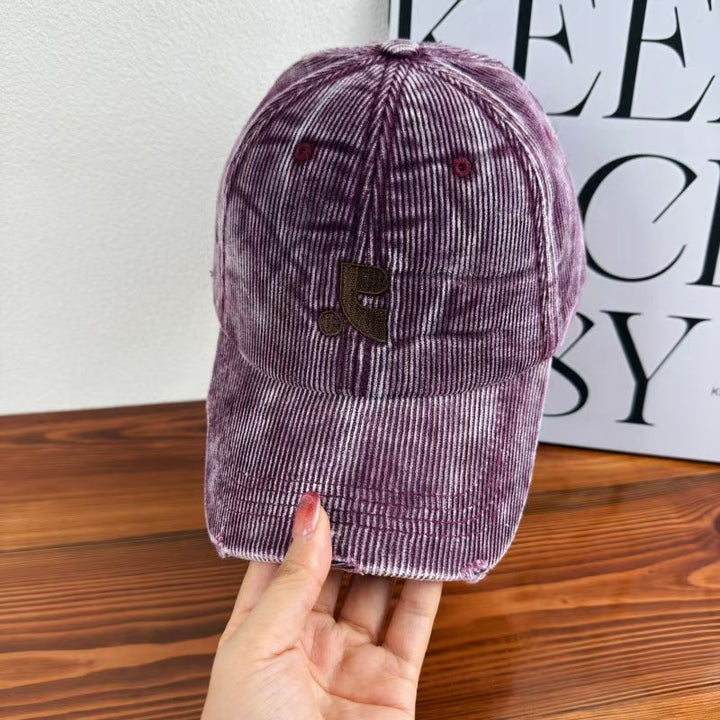 Women's Velvet Textured Baseball Cap Kalsten